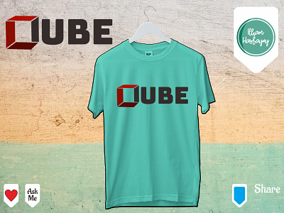 Cube (T-shirt Design) branding cube design designer t shirt t shirt design t shirt illustration t shirt mockup t shirts tech tee tees typography