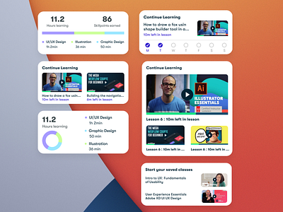 iOS14 App Widget- Skillshare App ios widgets ios14 iphone widgets mobile mobile app design ui ux widget widgets