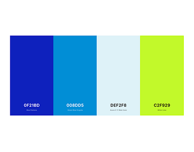 Vivid Color Palette for Portfolio Website color palette design portfolio site web design