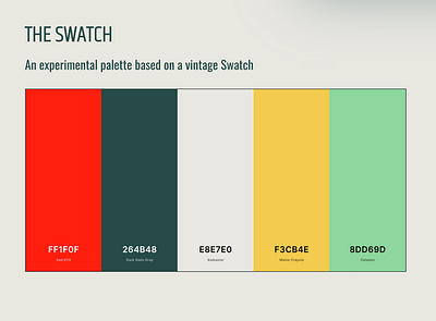 Retro Color Palette for Watch Concepting color palette concept design design vintage design web design