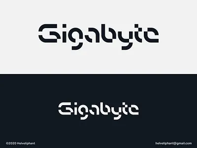 Gigabyte - logo concept abstract logo brand design brand designer branding computing creative logo custom lettering expressive typography gigybyte logo logo design logo design concept logo designer logotype minimalist logo modern logo technology logo typography word mark wordmark logo