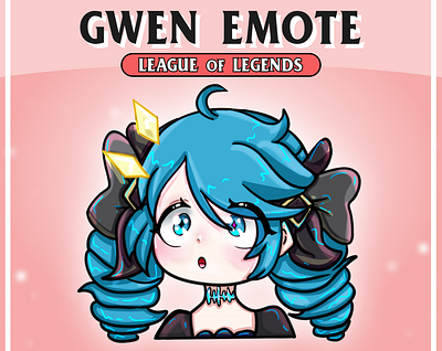 GWEN Emote from LoL for Streamer / Twitch / Discord Emote anime emotes emote twitch twitch badges twitch emote twitch graphic