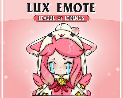 LUX Emote from LoL for Streamer / Twitch / Discord Emotes anime emotes emote games league of legends lol twitch twitch badges twitch emote twitch graphic