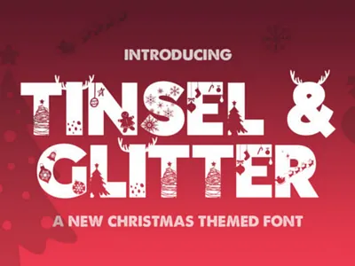 Tinsel & Glitter font
