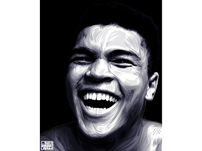 Muhammad Ali Vexel art a.taymour abdelrahman taymour art artwork drawing illustration photoshop taymour vector art vexel art