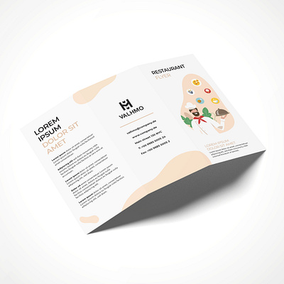 Brochure Design Restaurant brochure brochure design creative creativity design designer flyer flyer design illustration modern restaurant trifold brochure typography