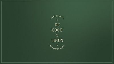 De Coco y Limón . logo art direction bakery bakery logo branding design graphic design logo logo design minimal pastry patisserie type typography