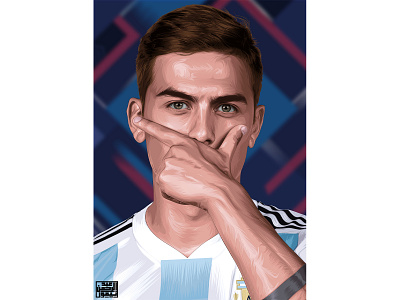 Paulo Dybala Vexel art a.taymour abdelrahman taymour art artwork drawing drawings illustration taymour vector art vexel art