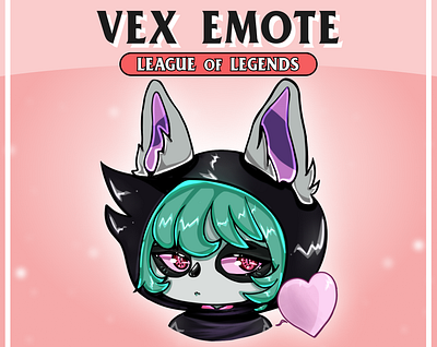 VEX Emote from LoL for Streamer / Twitch / Discord Emotes anime emotes emote twitch twitch badges twitch emote twitch graphic