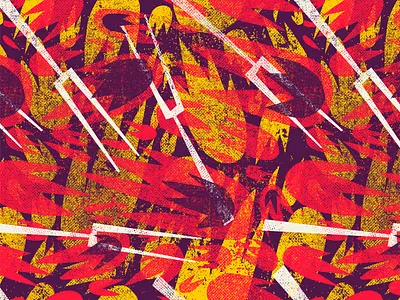 Asado | Pattern argentina fire flames illustration latino parrilla parrillada pattern pincho tropical