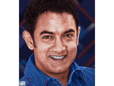 Aamir Khan Vector art a.taymour abdelrahman taymour art artwork drawing drawings illustration taymour vector art vector illustration