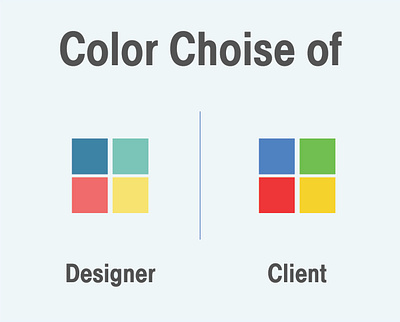 color choise of Designer VS Client bright color client client work color color choise designer designer logo designer portfolio helvatica typography