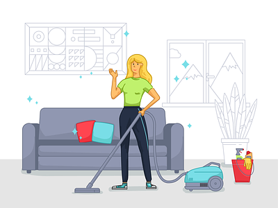 Cleaning Service cleaning illustration illustrator cc service vector