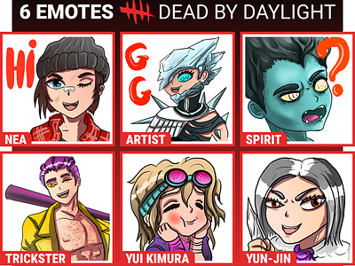 Create custom dead by daylight emotes for twitch or discord by Shuninya