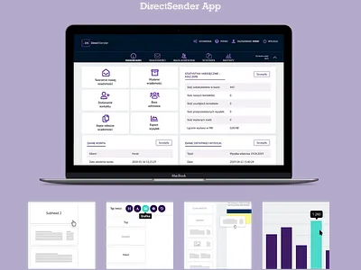 Direct Sender - Dashboard app dashboard app design dashboad dashboard ui