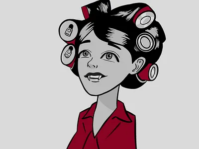 Disco vampire animation art design flat icon illustration procreate typography ui ux