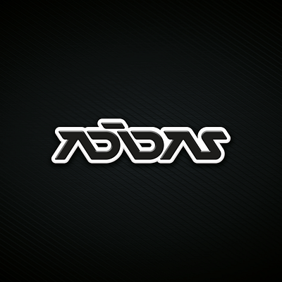 Adidas - futuristic redesign adidas designs futuristic logo logodesign logotype redesign