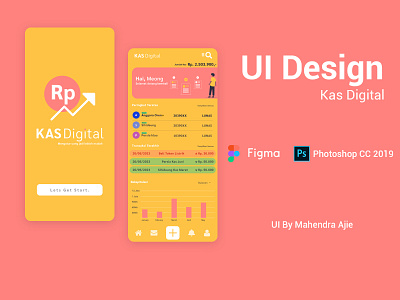 KAS DIGITAL app banten banten indonesia design illustration serang serang banten typography ui ui ux