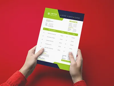 Invoice Template advertising advertisment brand corporate creative invoice invoice design invoice designs invoice template invoice templates invoices modern money receipt presentation