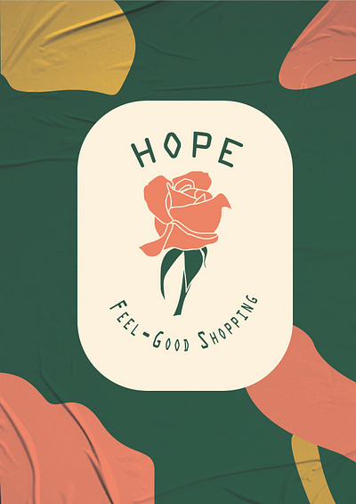 Hope Online Shop branding design flower icon illustration logo rose vector