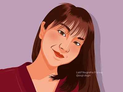 BTR ALICE cute design illustration minimal vector woman