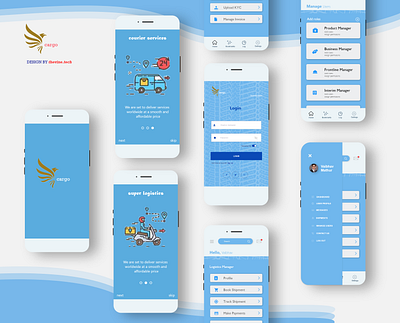 Cargo Mobile App design designer figma figmaafrica figmadesign illustration mobile mobile app mobile app design mobile design mobile ui onboarding screens travel agency travel app ui ui design web webdesign website design