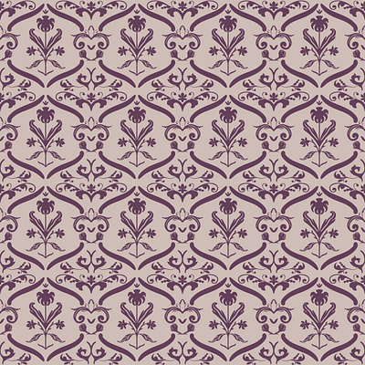 Tan and Purple Damask backdrop background cover damask endless illustration pattern seamless typography vector wallpaper