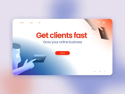 Landing design and illustration design graphic design illustration typography ui uidesign uiux vector web webdesign