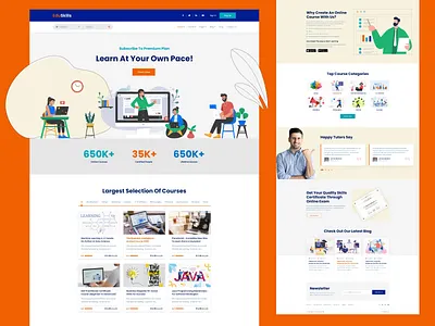 Online Learning Management System academy coaching college education elearning learning management system lms online courses online education school lms training tutorial ui university ux web deisgn
