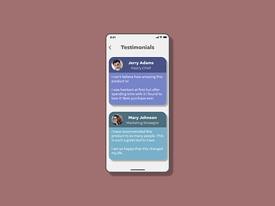 DailyUI-039 Testimonials adobexd app design dailyui dailyui 039 dailyuichallenge design minimal mobile practice testimonial typography ui ux