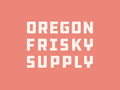 OFS branding identity logo type typography