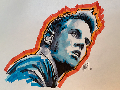 Brann Dailor brann dailor copic markers drawing illustration mastodon pen and paper