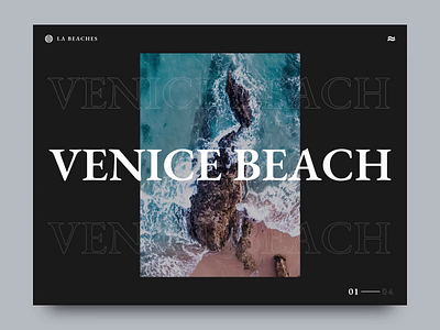 Los Angeles Beaches Hero Animation after effects after effects animation animation animation design dark dark ui dribbble homepage interaction modern motion motion design photoshop rotation sketch travel ui water web website