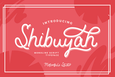 Shibuyah Modern Script app branding design illustration lettering logo ui ux web website