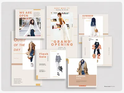 Fashion Instagram Jafa | PS autumn catalog clothing editorial feed feminine instagram layout design minimalist modern outfit photography post product professional sale story templates web woman