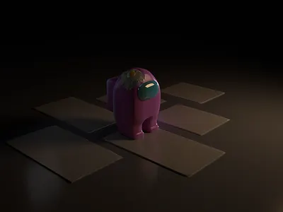 Among Us Egg 3d 3d art among us autodeskmaya egg hat modeling