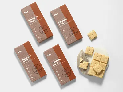Insa Pumpkin Spice Chocolate Bar design packaging design