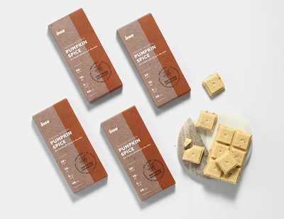 Insa Pumpkin Spice Chocolate Bar design packaging design