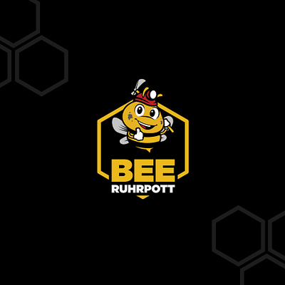 Bee Ruhrpott branding design flat illustration illustrator logo vector