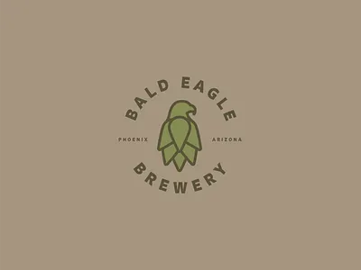 Bald Eagle Brewery Logo beer logo brewery brewery logo eagle eagle logo hops hops logo