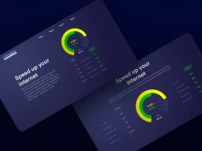 "Speed Up Your Internet" Web UI Design Dark Theme creative dark theme design design art designer designs dribbble internet speed up ui ux web design