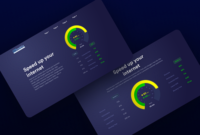 "Speed Up Your Internet" Web UI Design Dark Theme creative dark theme design design art designer designs dribbble internet speed up ui ux web design