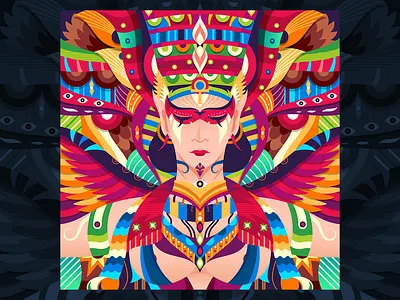 Isis adobe character design dribbble egyptian follow graphicdesign illustration mythology shot vector