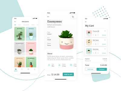 EGarden - Smart Garden & E-commerce Management App UI KIT app app design capi creative design ecommerce figma mobile sketch ui kit