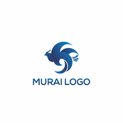 Murai Bird Logo animation art bird designs flat icon illustration illustrator logo minimal vector