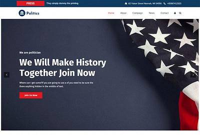 Political Campaign WordPress Themes election election2020 elections political campaign politician politics themes wordpress wordpress theme