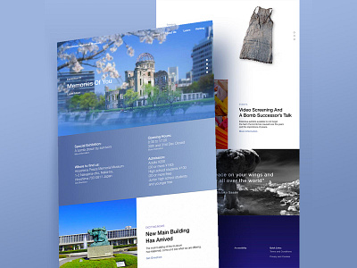 Hiroshima Museum branding mobile app ui ux website design