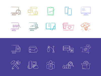 Recruitment icon set for DrDr icon icon design icon pack icon set icons iconset illustration pictogram recruitment ui uidesign