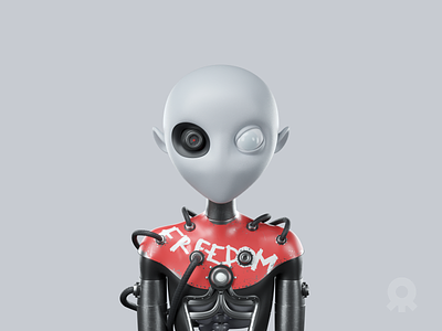Cyborg 3d alien c4d character collection cyborg freedbom nft nftcollection rboy robot rocketboy terminator ufo