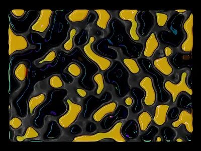 .:Fluid Salamander Camouflage:. 3d acid animation background bra branding design fluid gum holographic iridescent loop looping lucid motion graphics neural pattern render ui yellow